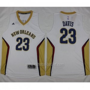 nuovo Maglie nba New Orleans Pelicans Anthony Davis #23 bianco