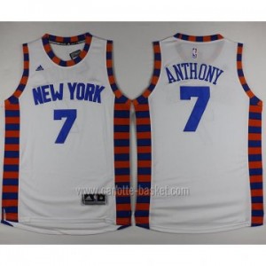 nuovo Maglie nba New York Knicks Carmelo Anthony #7 bianco