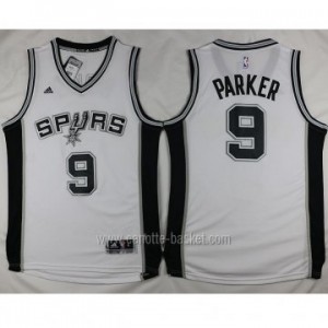 nuovo Maglie nba San Antonio Spurs Tony Parker #9 bianco